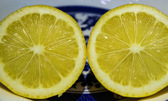 Zitronenhälften